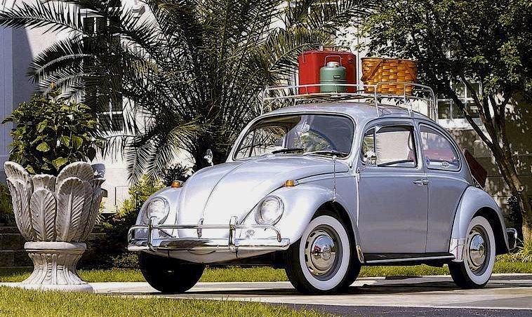 1966 VW Beetle First presented in 1938 but produced from 1945 onwards 