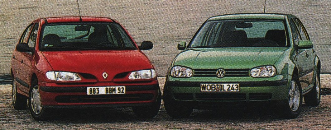 VW Golf Renault Megane Europe 1998