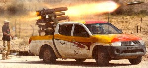 Mitsubishi L200 Libya. Picture by Al Hayat