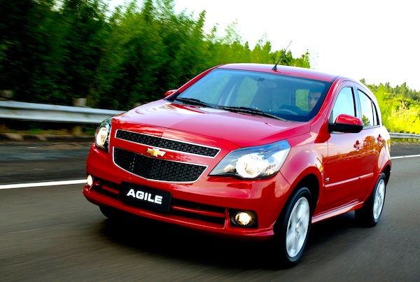 Chevrolet Agile See the Top 150 bestselling models by clicking on'Read