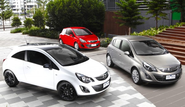 Opel Corsa range Australia September 2012