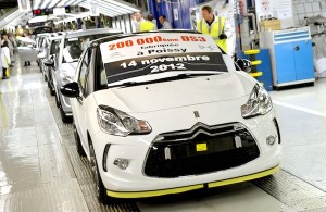 Citroen DS3 200,000th Poissy France November 2012