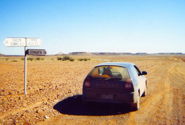 Mitsubishi Mirage Oodnadatta Track Australia 2003