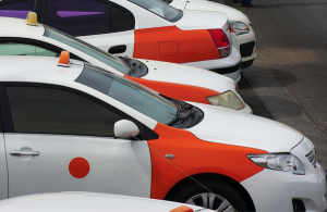 Taxis in Muscat, Oman. Picture courtesy of It's Stefan via Flickr
