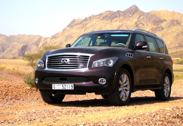 Infiniti QX56 Gulf November 2012. Picture courtesy of DriveArabia.com
