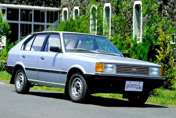 Hyundai Pony 1985. Picture courtesy of www.autowp.ru