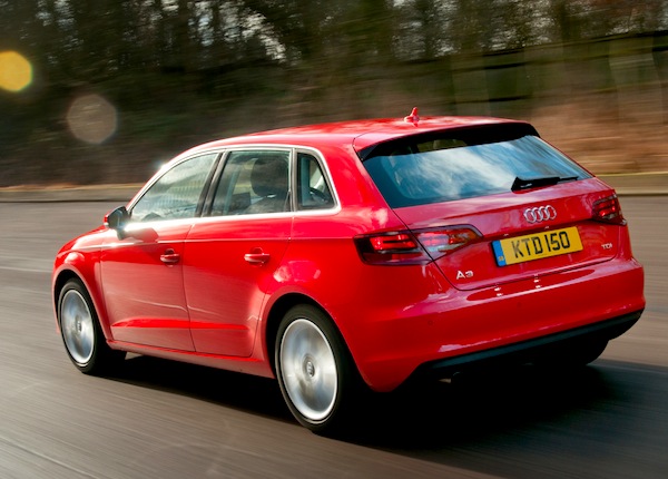 Audi A3 UK April 2013