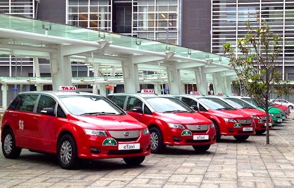 BYD e6 Taxi Hong Kong May 2013