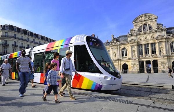 Tramway Angers France. Picture courtesy of angersloiretourisme2.com