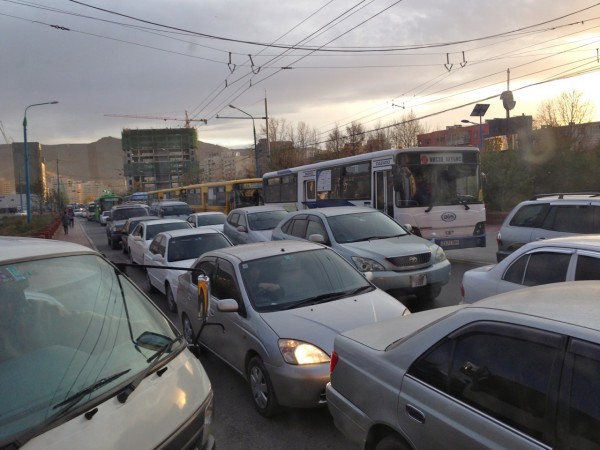 Ulaanbaatar traffic jam