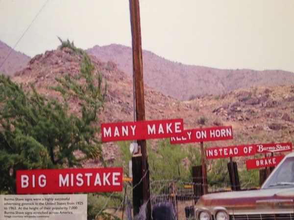 Burma-Shave advertising Route 66
