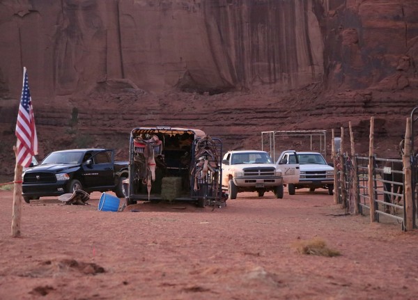 Monument Valley pickup trucks