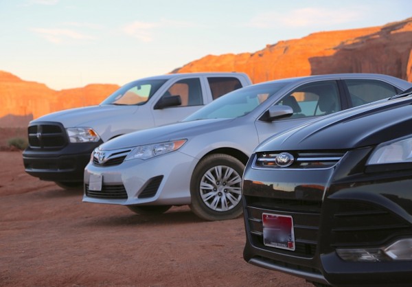 Toyota Camry Ford Escape Monument Valley