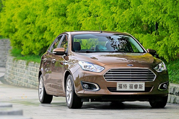 Ford Escort China June 2015. Picture courtesy of auto.163.com