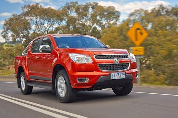 Holden Colorado NZ March 2015. Picture courtesy of caradvice.com.au