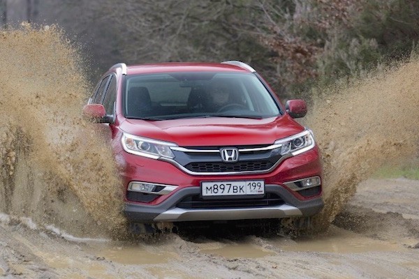 Honda CR-V Russia April 2015. Picture courtesy zr.ru