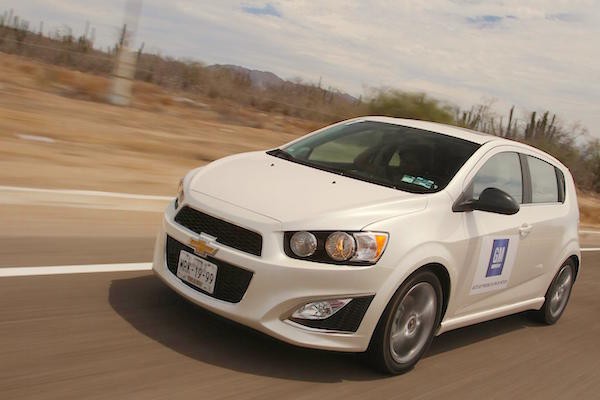 Chevrolet Sonic Mexico February 2016. Picture courtesy autocosmos.com.mx