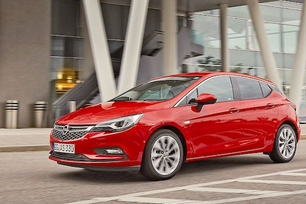 Opel Astra Europe July 2016. Picture courtesy autobild.de