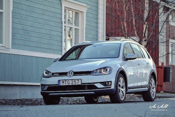 VW Golf Alltrack Finland October 2016. Picture courtesy mullersvarld.se