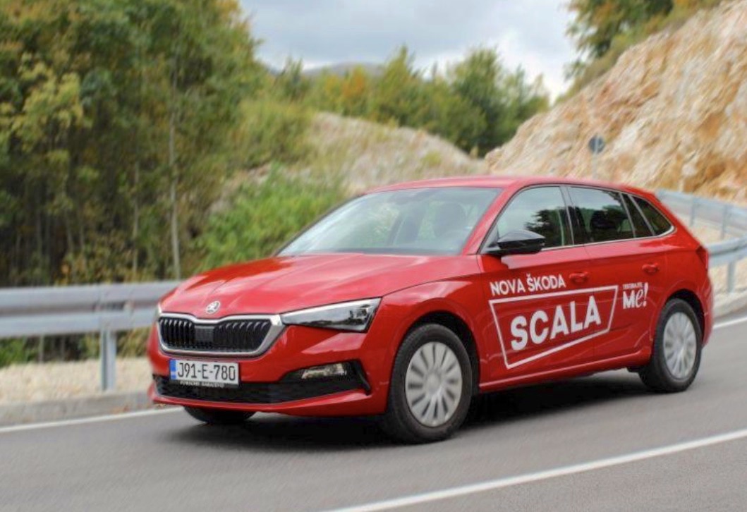 Bosnia & Herzegovina August 2020 VW Crafter and Skoda Scala on podium